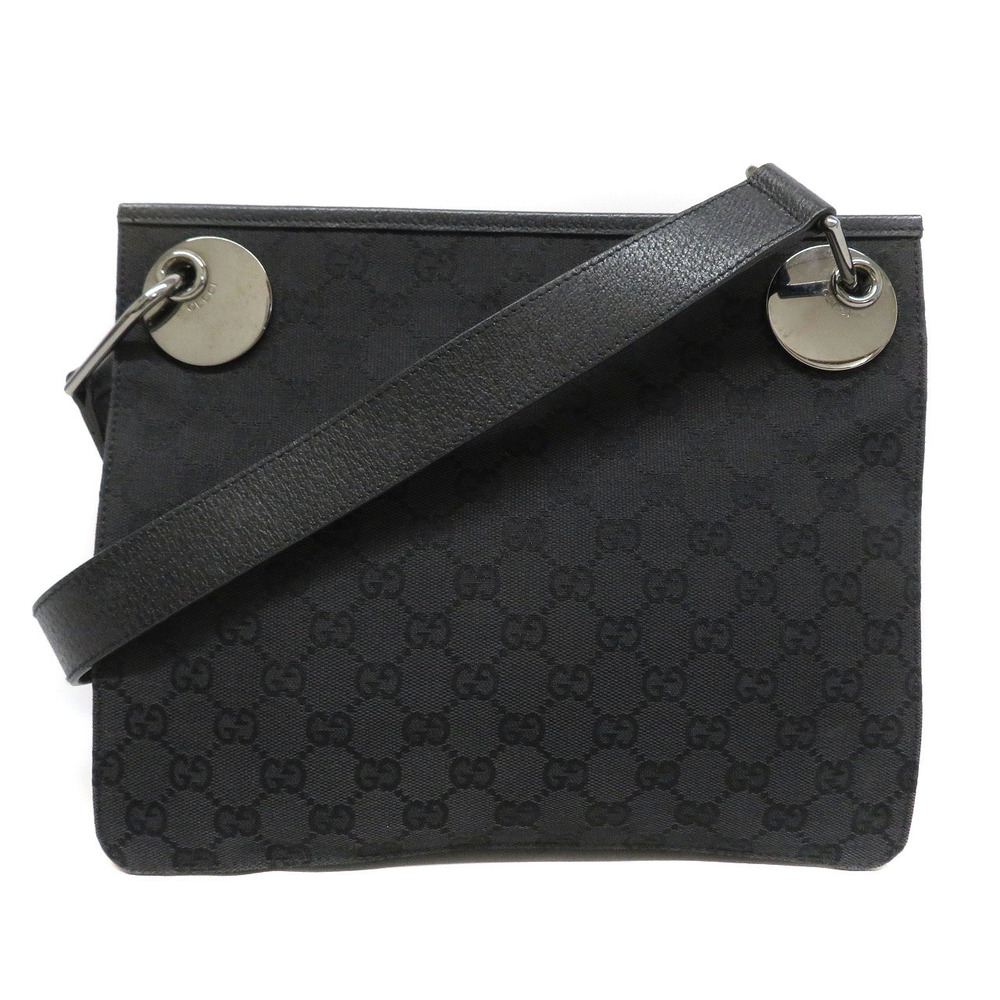 Gucci GG Canvas Eclipse Crossbody Bag Black